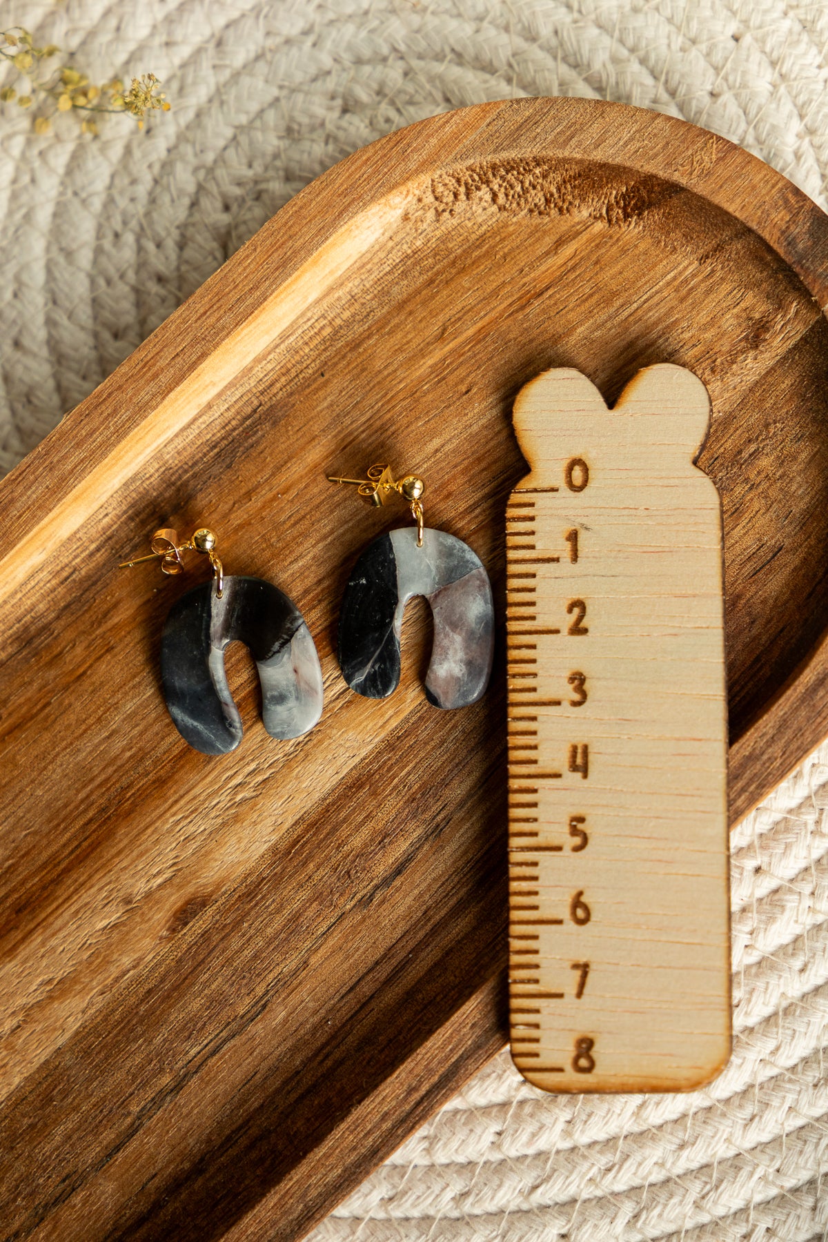 Earrings | Jenny Warm Marble