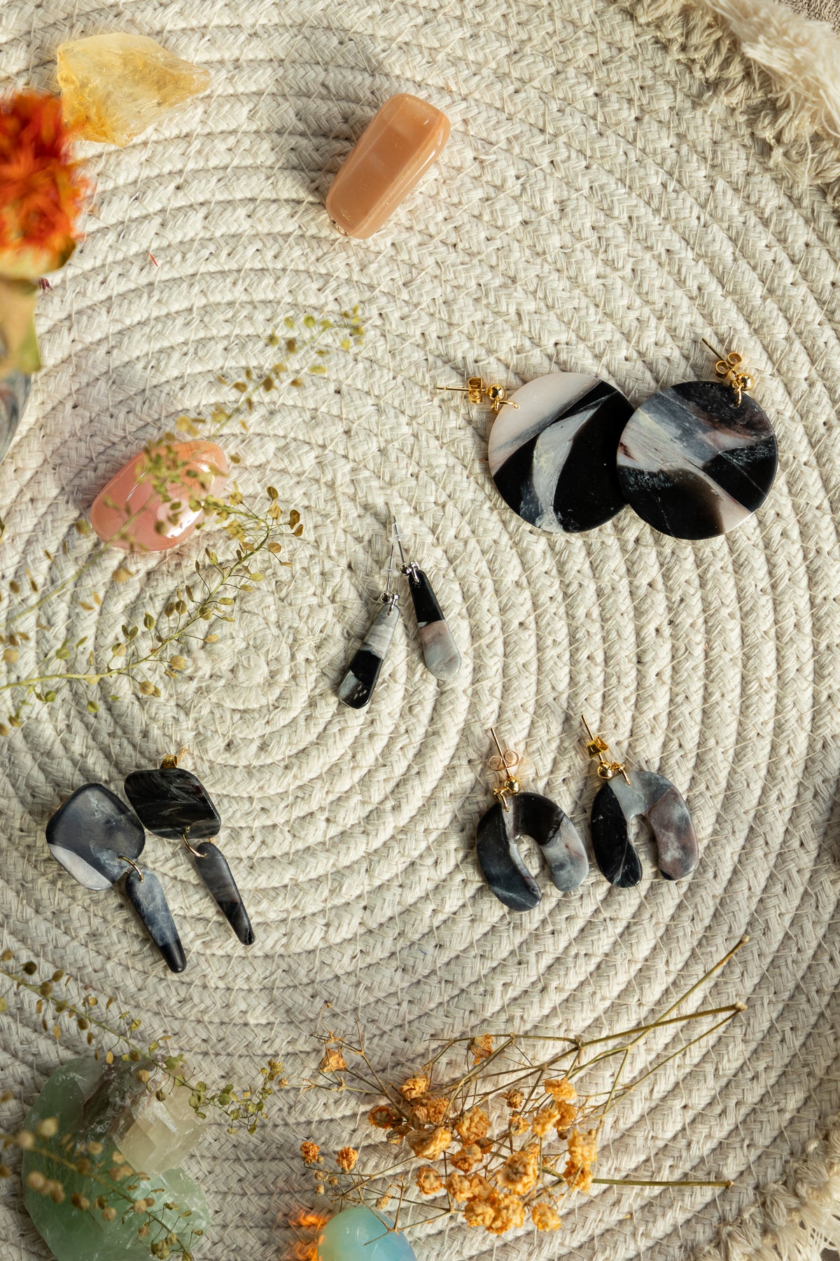 Earrings | Jenny Warm Marble