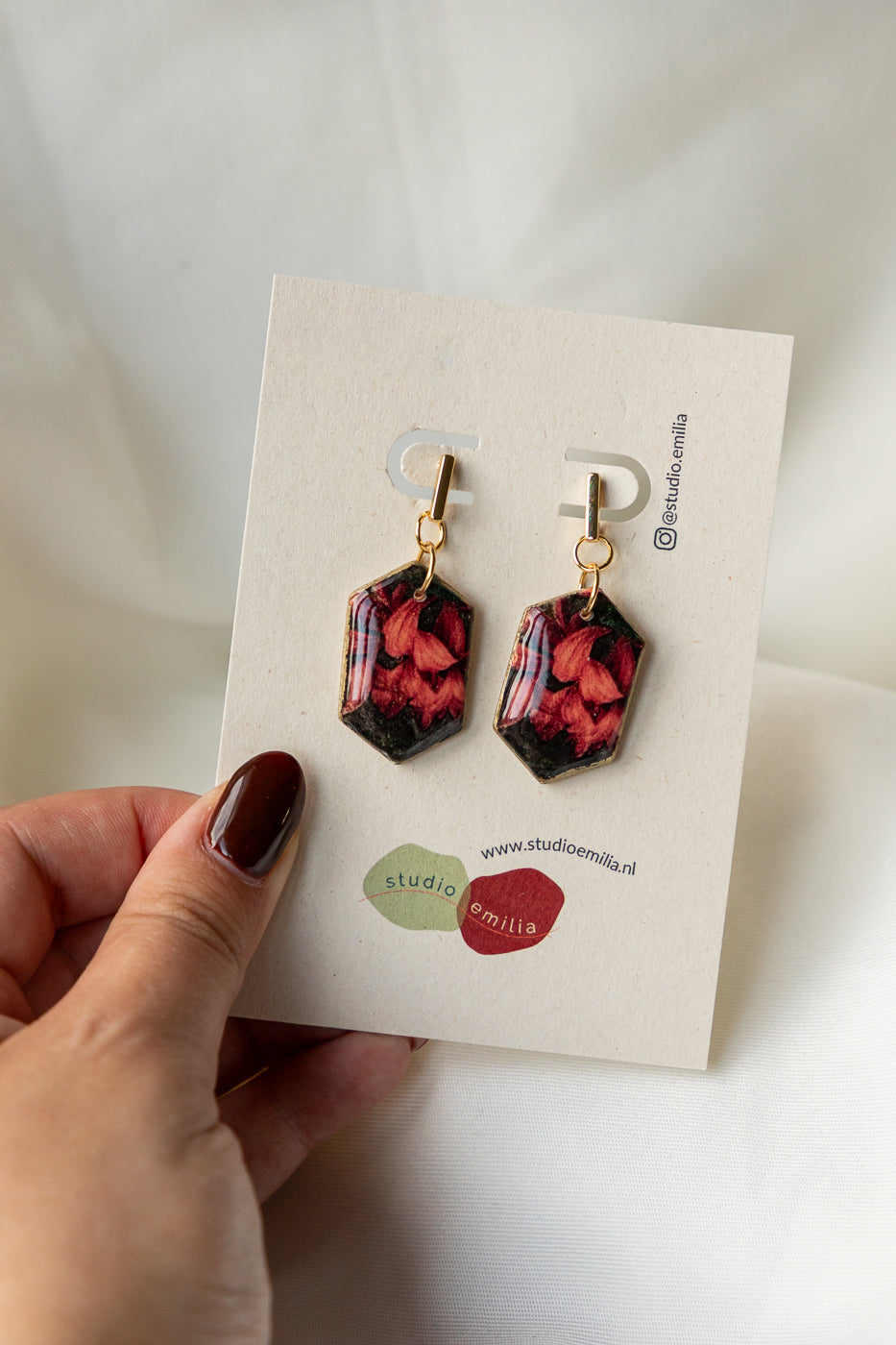 oorbellen, oorbellen collectie, nieuwe collectie, oorbellen kopen, sieraden, handgemaakte sieraden, handgemaakte oorbellen, herfst, winter, bloemen oorbellen