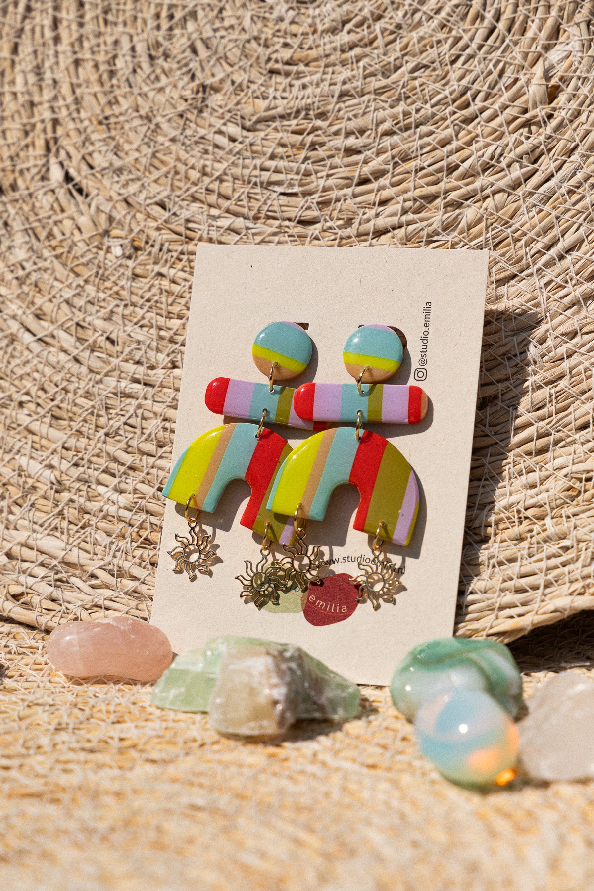 Earrings | Retro Beach Statement