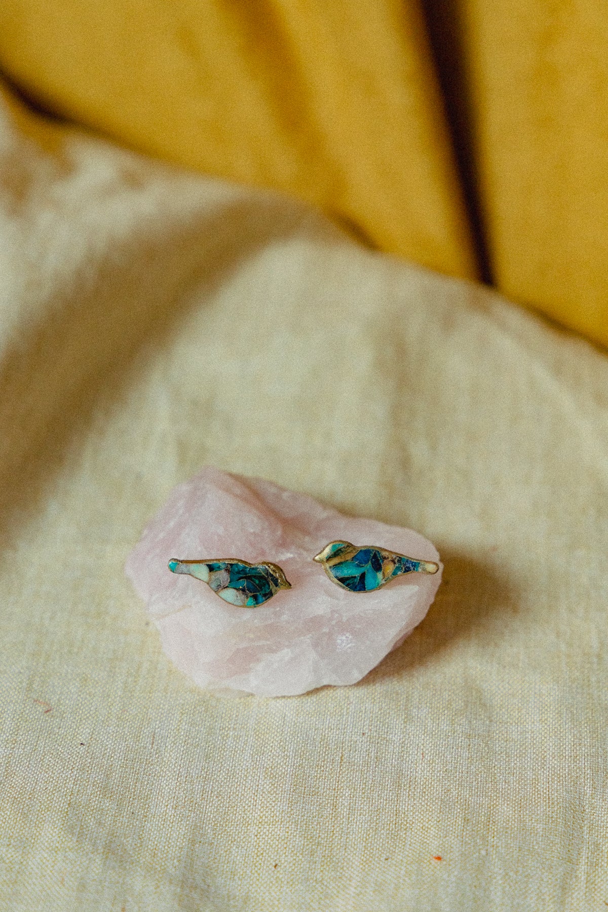 stekers, oorstekers, vogel oorbellen, bird earrings, kleine oorbellen, handgemaakt, lichtgewicht oorbellen