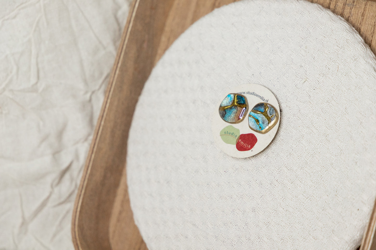 Oorbellen | Gilded studs