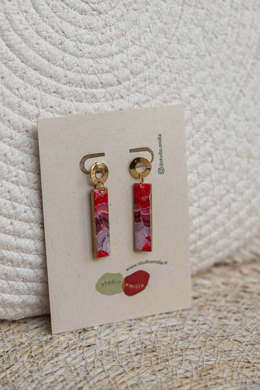 Oorbellen | Red Snake