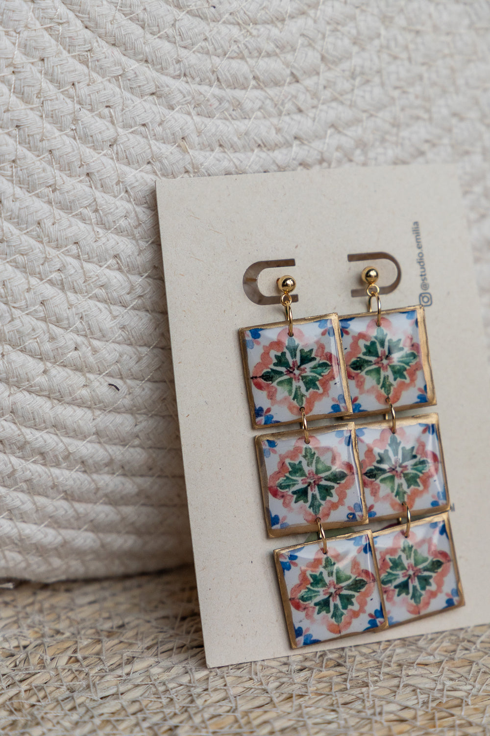 Oorbellen | Tiles Triple