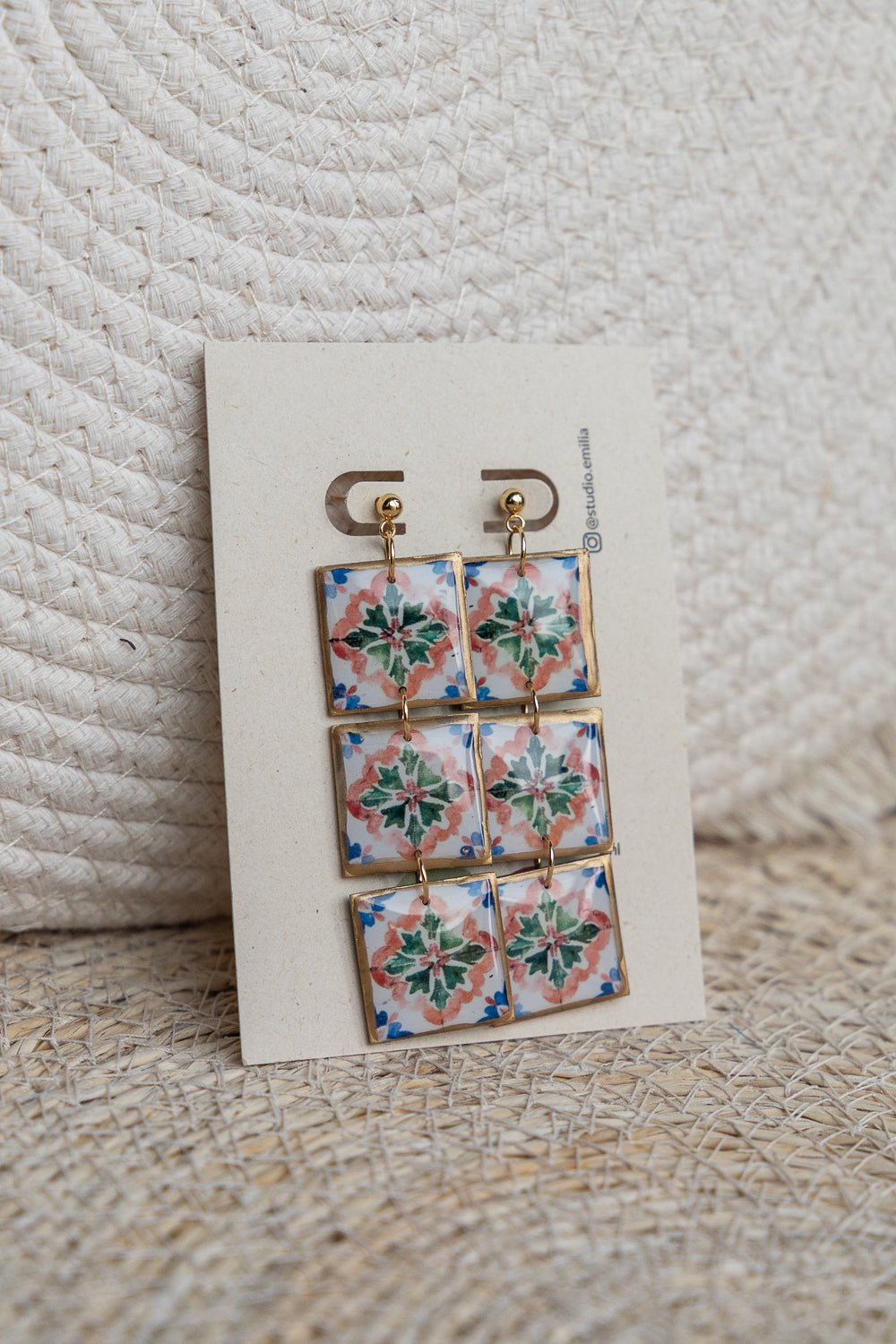 Oorbellen | Tiles Triple