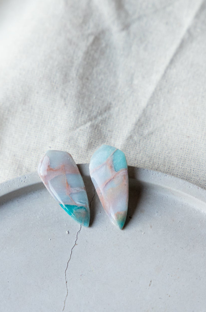 Oorbellen | Seafoam Dagger