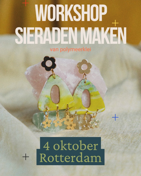 Workshop sieraden Rotterdam, workshop Hoogvliet, creatieve workshop Hoogvliet, creatieve workshop sieraden, oorbellen maken, zelf oorbellen maken, creatieve workshop