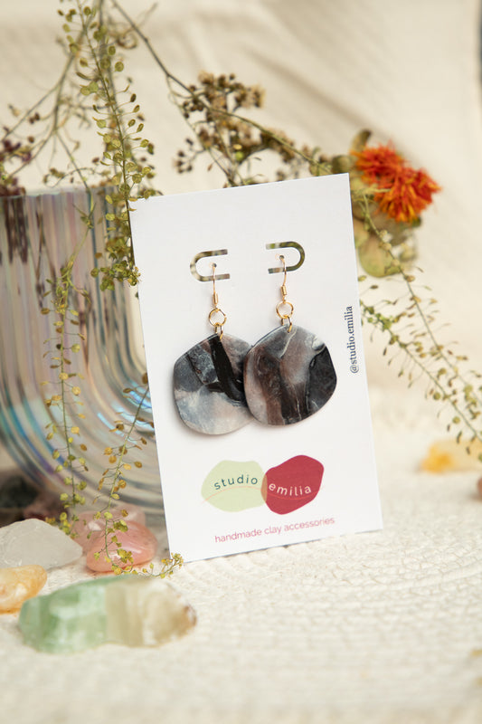 Earrings | Donna Warm Marble