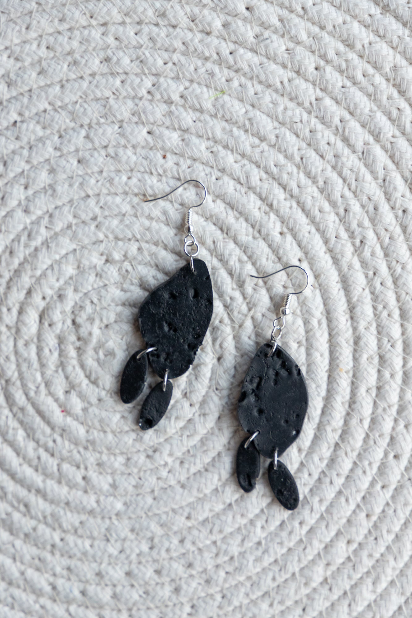 Earrings | Obsidian Moon Ash