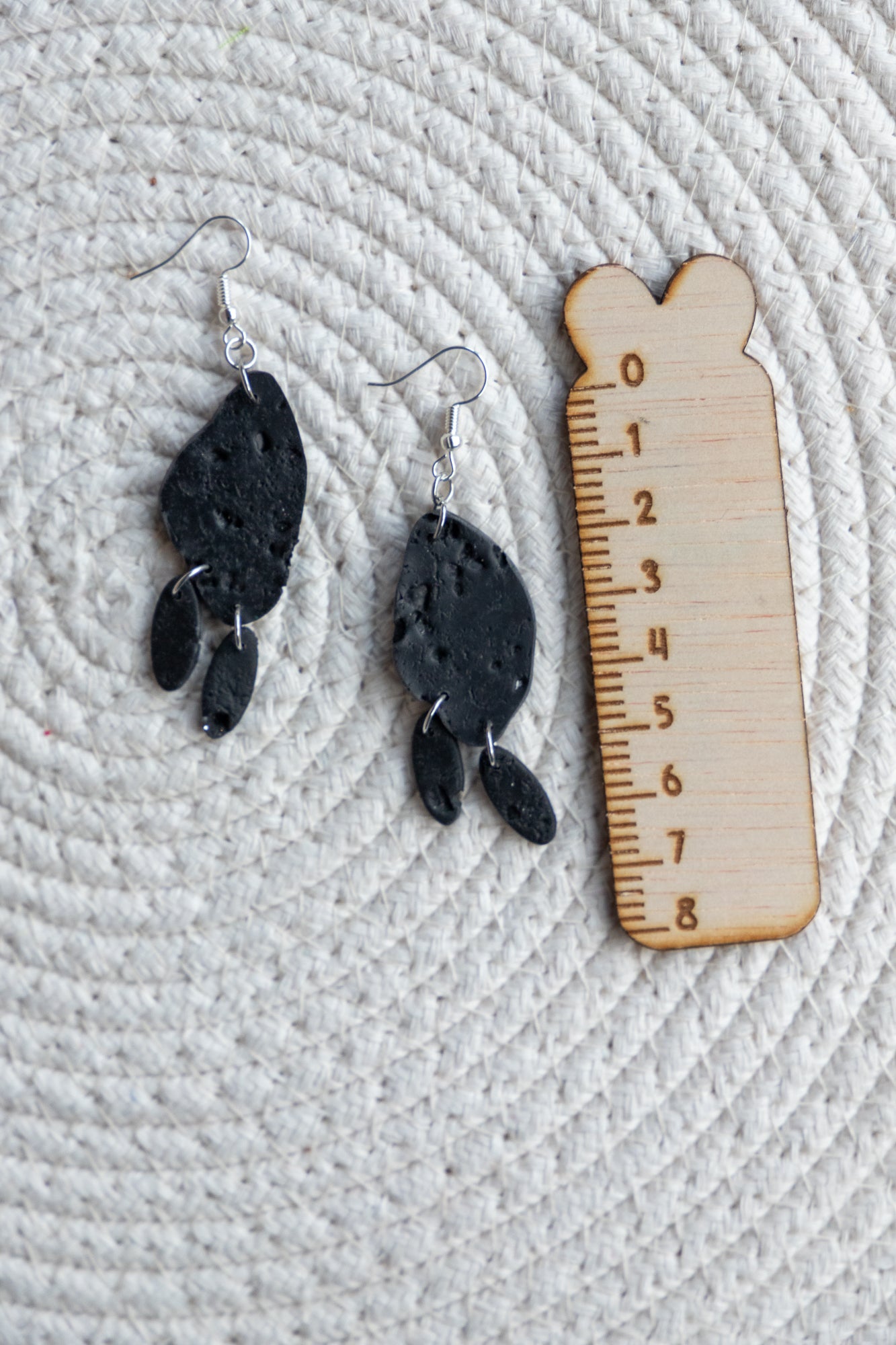 Earrings | Obsidian Moon Ash