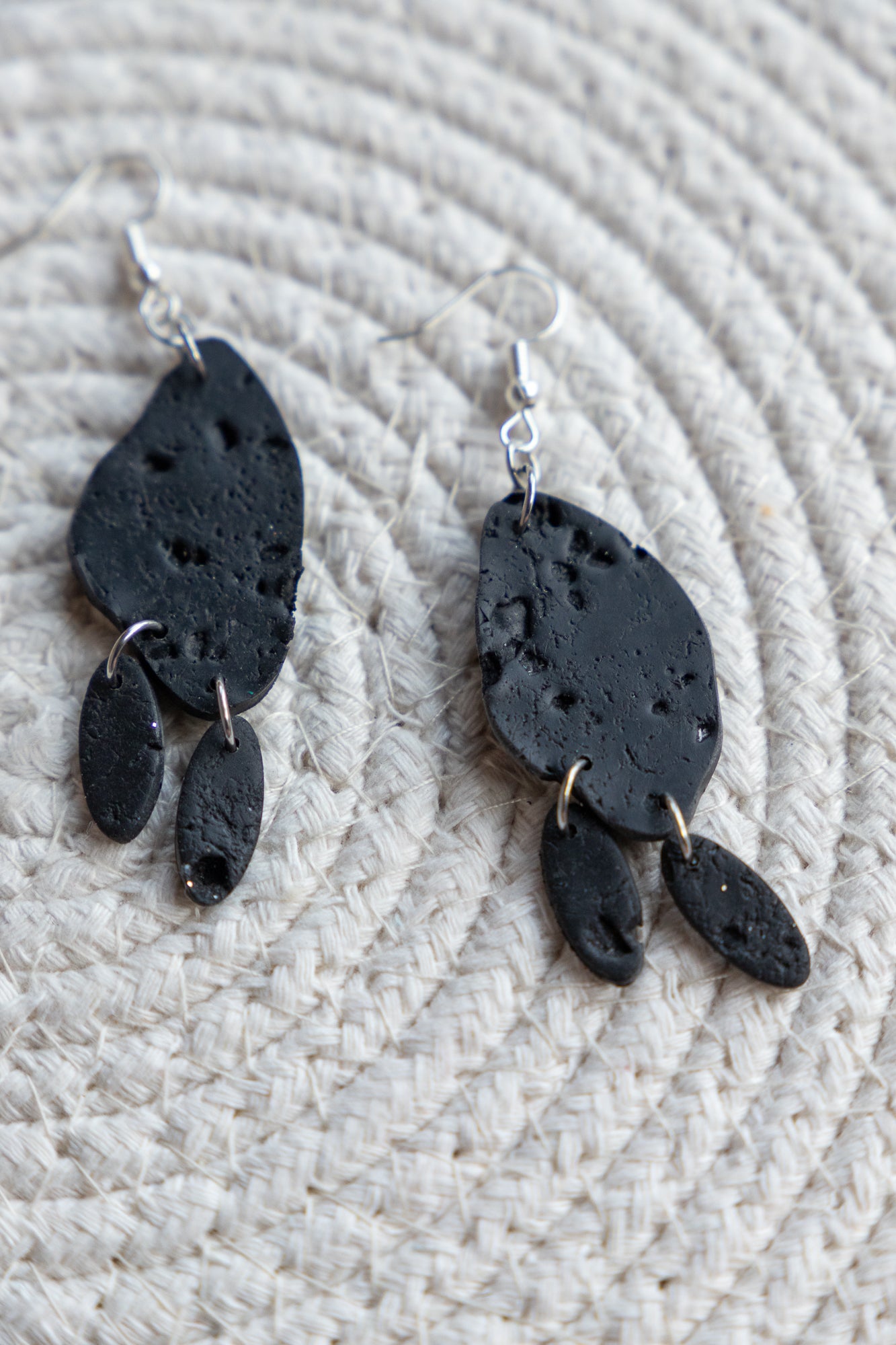 Earrings | Obsidian Moon Ash