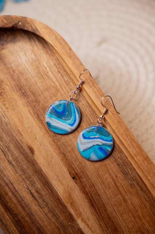 Oorbellen | Dot Ocean Agate