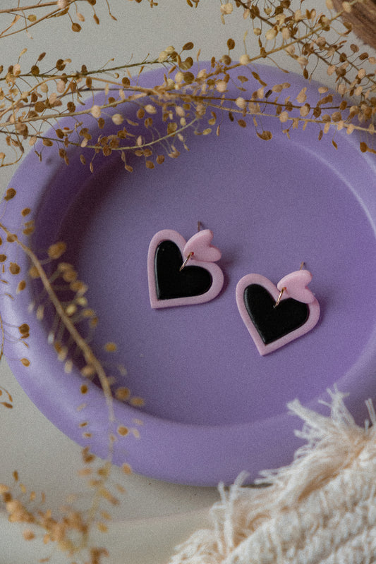 Earrings | Double Heart