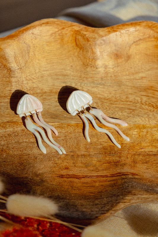 Earrings | Jellyfish white