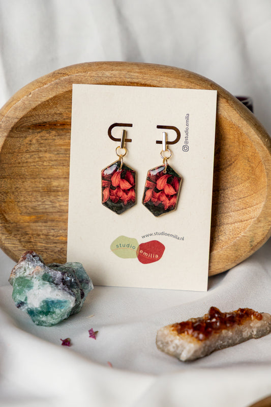 oorbellen, oorbellen collectie, nieuwe collectie, oorbellen kopen, sieraden, handgemaakte sieraden, handgemaakte oorbellen, herfst, winter, bloemen oorbellen