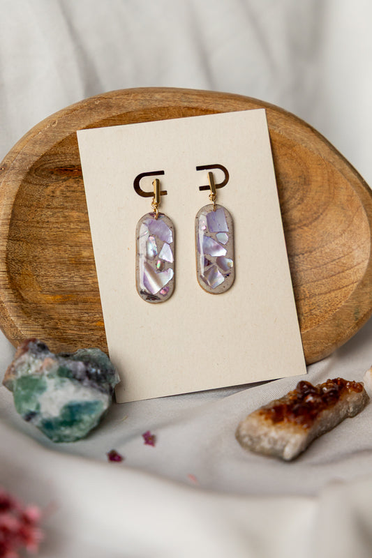 Oorbellen | Mother of Pearl Violet