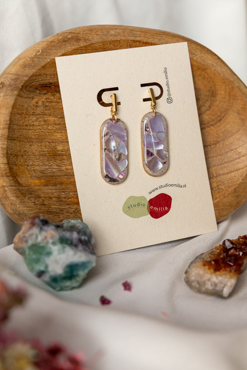 Oorbellen | Mother of Pearl Violet