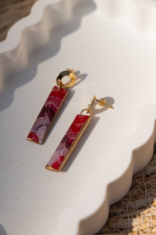 Oorbellen | Red Snake