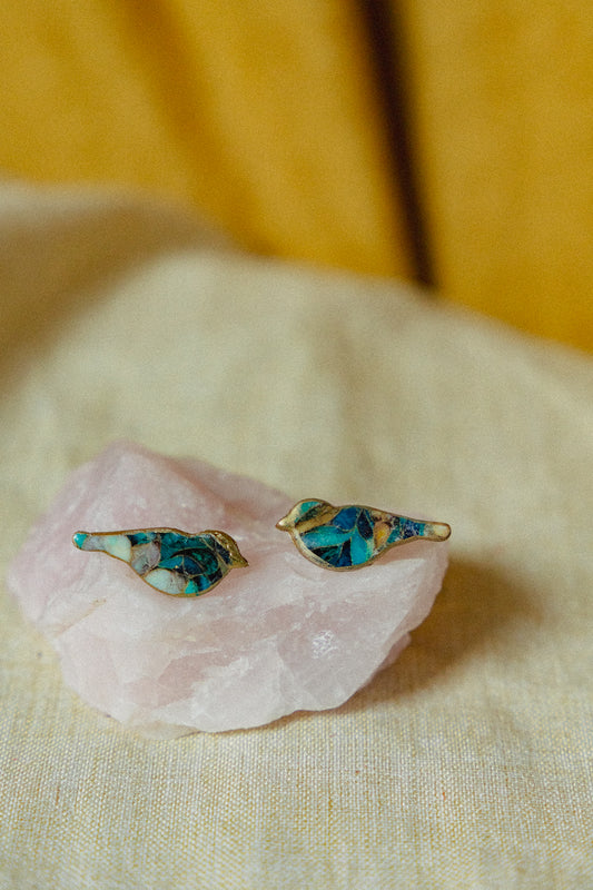 Earrings | bird studs