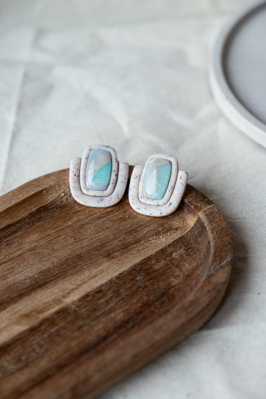 boho oorbellen zomer lente blauw cadeau
