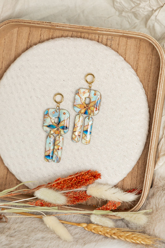 statement oorbellen, oorbellen van klei, statement, chique oorbellen