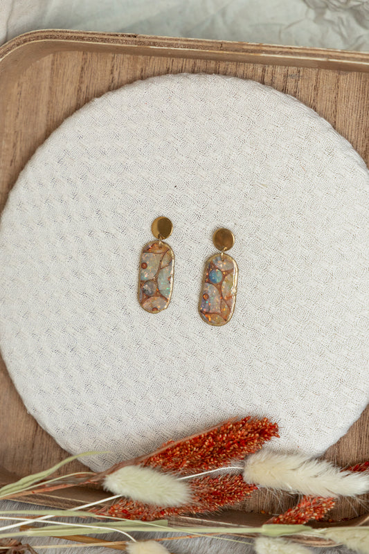 oorbellen van klei, klei oorbellen, sieraden, handgemaakte sieraden, statement sieraden, dames oorbellen