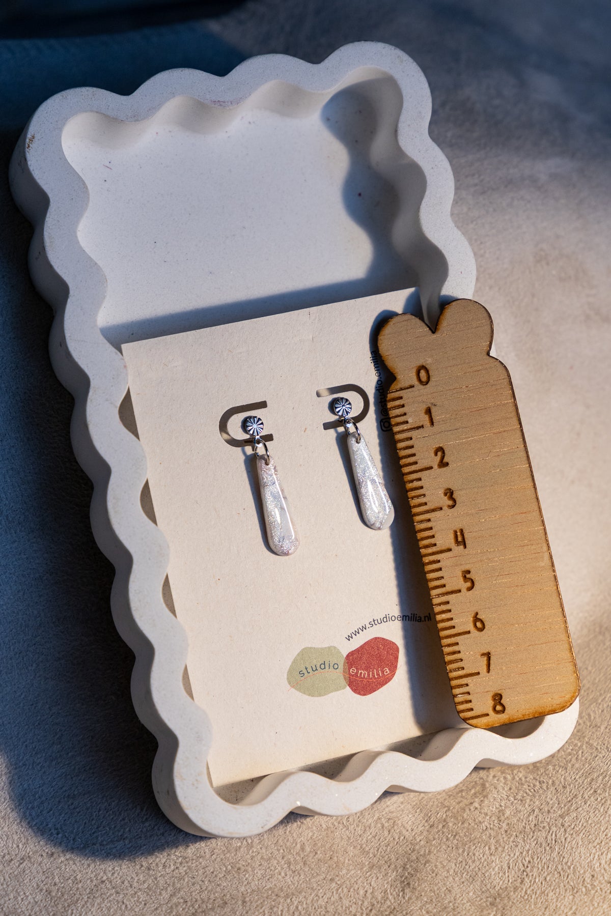 dames oorbellen, oorbellen van klei, zilveren oorbellen, handgemaakte sieraden