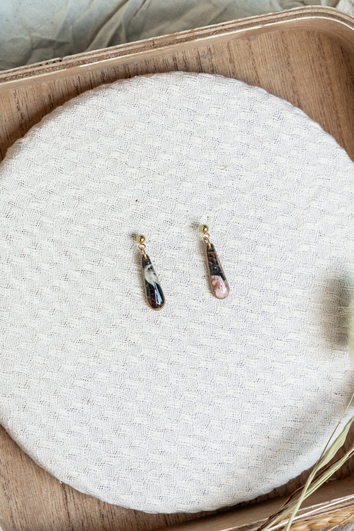 Oorbellen | Midnight Garden Mini + hanger met ketting set