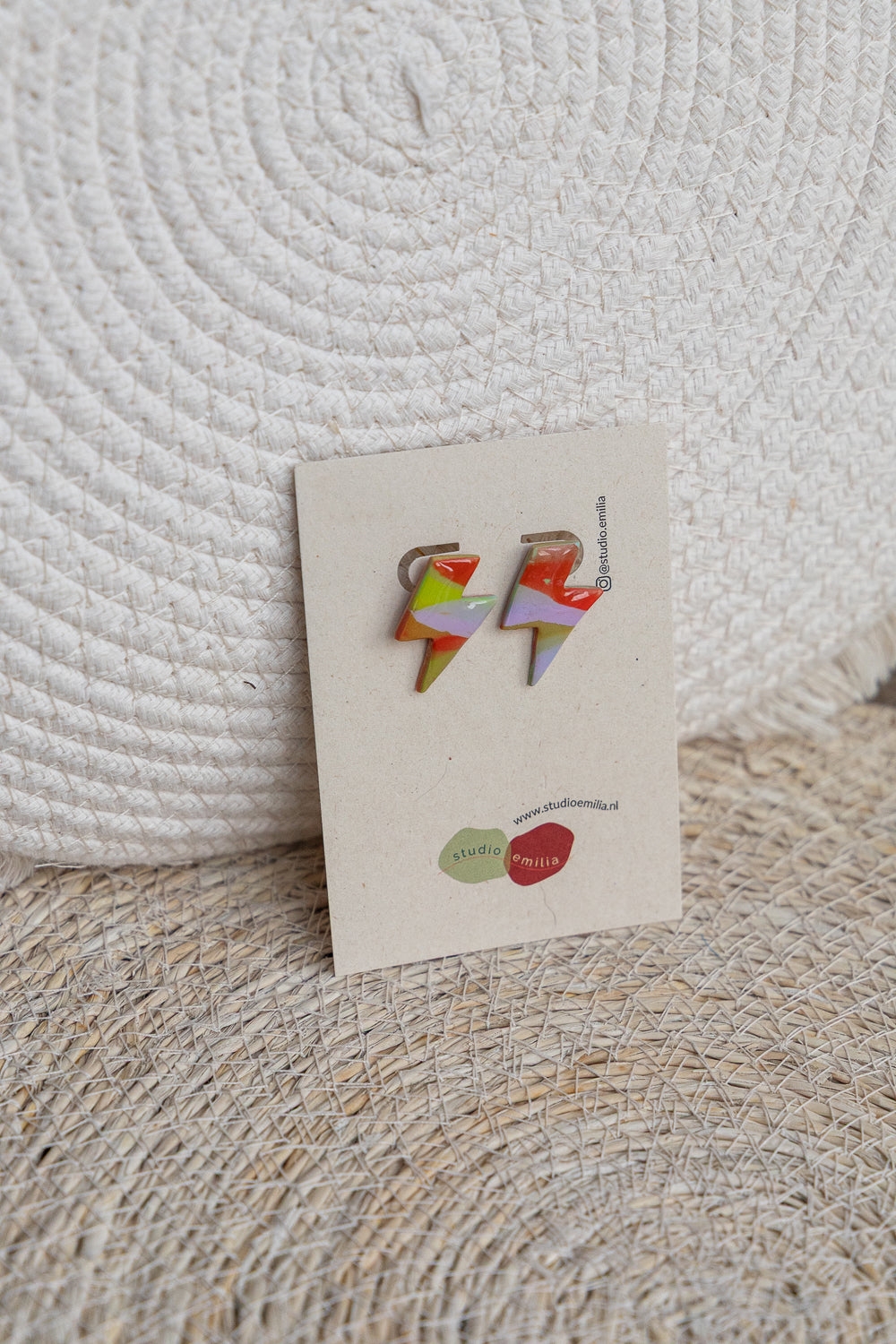 Oorbellen | Retro Beach studs lightning