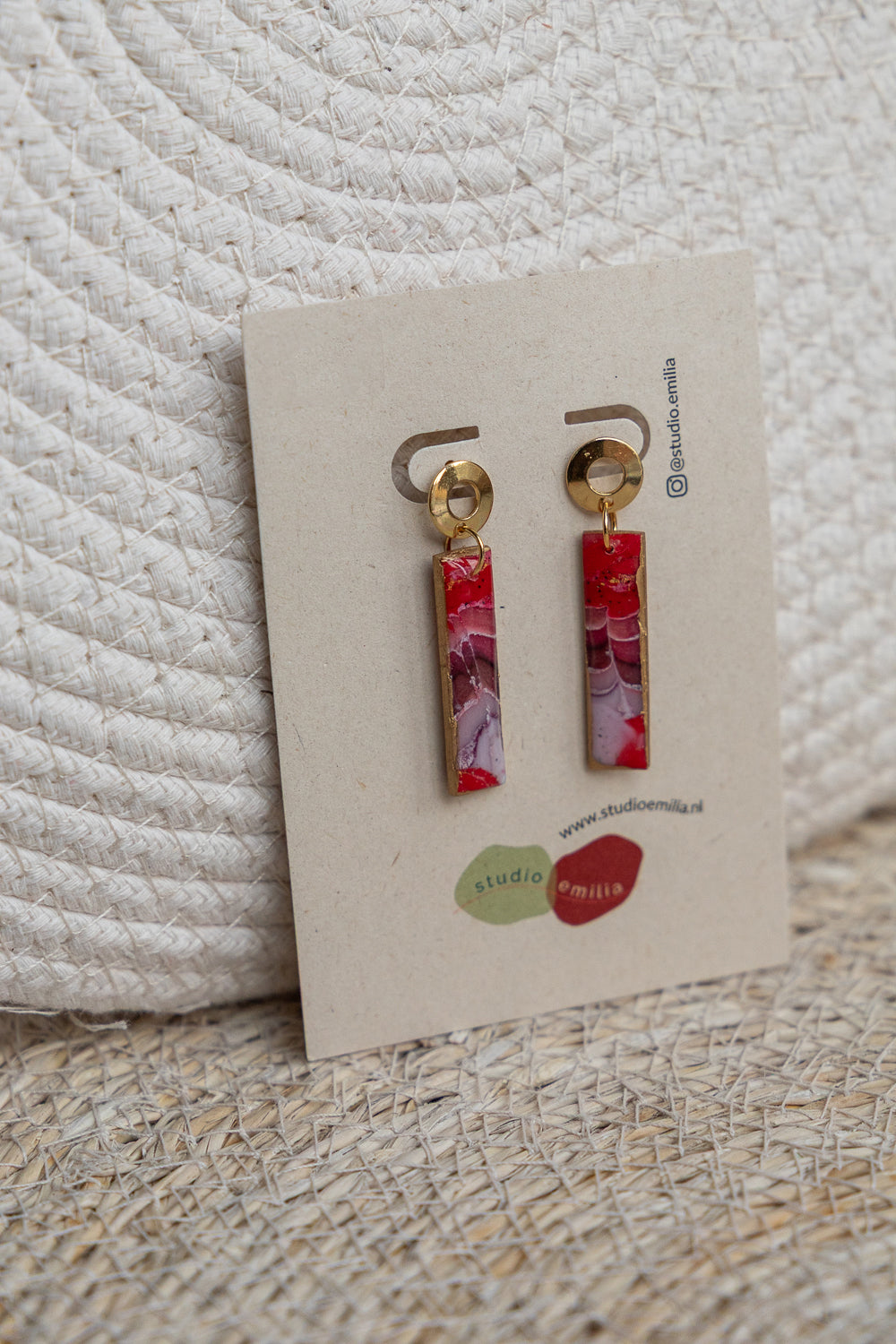 Oorbellen | Red Snake