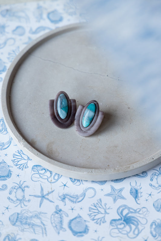 chique oorbellen zomer boho grijs cadeau